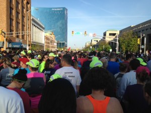 In Corral T, waiting for my wave to start. 